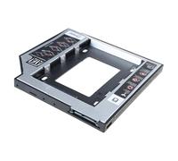 HDDs Caddys 12.7mm Aluminum 2nd Hard Disk Drives Caddys Case Adapter For Laptop CDDVD-ROM Optical Bay Shockproof Hard Drive Adapter