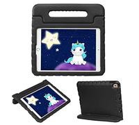 HDE Case for iPad 9th Generation Kids Shockproof Cover 10.2 inch with Handle Stand fits 2021 9th Gen, 2020 8th, 2019 7th Tablet - Black