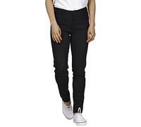 HDE Women's Mid-Rise Stretchy Denim Slim Fit Skinny Jeans (Black, X-Large)