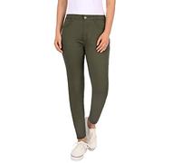 HDE Women's Mid-Rise Stretchy Denim Slim Fit Skinny Jeans (Olive Green, Medium)