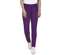 HDE Women's Mid-Rise Stretchy Denim Slim Fit Skinny Jeans (Purple, Medium)
