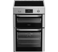 HDE6IDC2X Double Oven Electric Cooker with 4 Zone Induction Hob - Stainless Steel