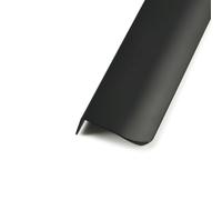 HDEYRSX 1 Pcs Back Mount Finger Edge Pull Concealed Handle Kitchen Furniture Handle Aluminum Invisible Wardrobe Handle for Cabinet Door,Drawer,with Screws (Black,Length 150mm)