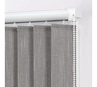 HDEYRSX Made to Measure Blackout Vertical Blinds For Windows,Thermal Privacy Slats,Adjustable Sliding Panel Track Blind for Patio Doors,with Weights,Chain & Hangers (90cm x 95cm)