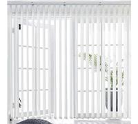 HDEYRSX Made to Measure Custom Blackout Vertical Blinds Thermal Slats Window Shutters Light Filtering Adjustable Sliding Vertical Blinds for Home Office with Fittings (135cm x 120cm)