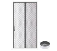 HDEYRSX Thermal Door Curtain for Winter,Thicken Cotton Door Covers,Durable Windproof Soundproof Door Screen,Automatically Close,for Room Kitchen,Self-Adhesive,Custom (200cm x 220cm)