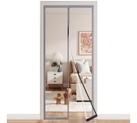 HDEYRSX Thermal Insulated Door Curtain Transparent Windproof Door Cover to Keep Warm in Winter Cool in Summer for Room Home Kitchen,Automatically Close,Self-Adhesive (Gray,130cm x 210cm)