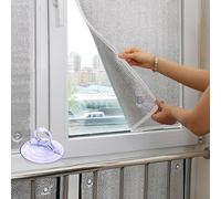 HDEYRSX Window Heat Blocking Film,Thermal Insulation Panels,Double Aluminum Bubble Heat Reflective Radiator Foil,for Home Office Garage,with Suction Cup,Reusable,Custom (70cm x 95cm)