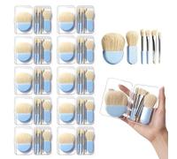 HDFCLUP mini Makeup Brushes - 10 Sets Individually Wrapped Disposable Makeup Brushes, Travel Size Mini for Wedding Bridal Party Favors, Bridesmaid Gifts, Bachelorette, Travel (10 Pack)