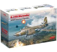 hdfh ICM 1:48 B-26B Marauder, WWII American Bomber, Model kit, ICM48320 Black