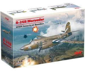 hdfh ICM 1:48 B-26B Marauder, WWII American Bomber, Model kit, ICM48320 Black
