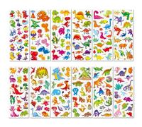 HDFHDF 12 PCS Bottom Fish Ocean Sea Life 3D Bubble Stickers Waterproof for Children Home Classroom Nursery Computer Water Bottle Cup Party Decoration and Supplies (Dinosaur)