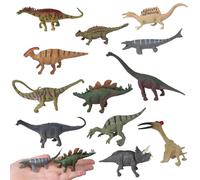 HDFHDF 12 PCS Mini Beasts for Kids Small Insect,Minibeasts Children's Early Education Toys, Decorative Simulated Plastic Ornaments Educational Aids, Parties (12pcs Dinosaur)