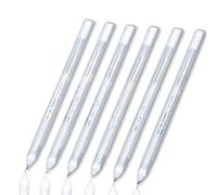 HDFHDF 6 PCS Jelly Roll White Gel Marking Hand Drawn Pens Specialized for Black Cardboard DIY Painting Graffiti Simple Handbook Sketch Illustration Art Notes