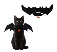 HDFHDF Pack of 1 Pet Bat Wings Halloween Cat Dog Clothes Weird Party Role Play with Pumpkin Blocks