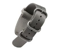 HDFMZLJAZ SD2301 Watch Strap Black/Orange/Red/Gray/Deep Blue/Khaki/Green Nylon Tape 22MM/20MM Replace Wristwatch(Gris,20mm)