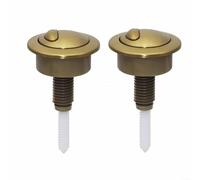 HDGYUA 2Pcs 48mm Toilet Tank Buttons Dual Push Flushing Adjustable Toilet Water Tank for Twyford For Optima49 Brushed Gold