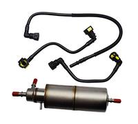 HDGYUA 4Pcs Fuel Filter +Fuel line Hose Kit For W163 ML320 ML430 ML55 AMG V6 V8 1634770201