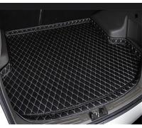 HDGYUA Car Leather Boot Mats Liner Protector for ES 300h Rear Trunk Carpets Anti Scratch Cargo Tray Interior A/Black(A/Blackbeige)