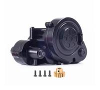 HDGYUA Complete Metal Gearbox Transmission Box with Gear for Axial RBX10 for Ryft 1/10 RC Crawler Car Upgrade Parts with 17T Pinion Brass(Red)(Black)