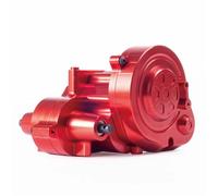 HDGYUA Complete Metal Gearbox Transmission Box with Gear for Axial RBX10 for Ryft 1/10 RC Crawler Car Upgrade Parts with 17T Pinion Brass(Red)(Red)