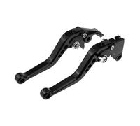 HDHCSCAGH Brake Clutch Levers for Hunter for Bullet 350 for Meteor 350 2021 2022 2023 2024 Motorcycle Short Brake Clutch Levers(A-Black with Silver)