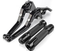 HDHCSCAGH Brake Clutch Levers for Suzuki for GSR for GSXS 750 2011-2019For GSR 750 Folding Motorcycle Brake Clutch Lever + Handle Grip Grips Clutch Brake(5)