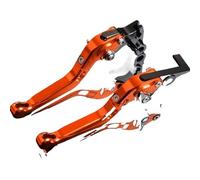 HDHCSCAGH Brake Clutch Levers for Suzuki for VX800 for VS51B 1990-1996 Motorbike Foldable Extendable Motorcycle Brake Clutch Levers Grips Clutch Brake(Orange)