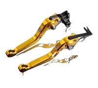 HDHCSCAGH Brake Clutch Levers for Suzuki for VX800 for VS51B 1990-1996 Motorbike Foldable Extendable Motorcycle Brake Clutch Levers Grips Clutch Brake(Gold)