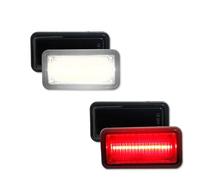 HDHCSCAGH Car Turn Signal Lights For Camaro For Chevy II For Nova For Impala For C10 For Pickup For Truck 1968-1969 LED Side Lights Turn Signal Lights(4pcs white Red)