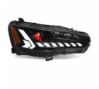 HDHCSCAGH Front Light Assembly For Mitsubishi For Lancer For Headlights 2008-2017 For Lancer For EVO-X Dynamic DRL Assembly Led Car Accessories Fog Lights Car Front Lights(With Red)