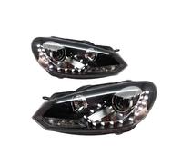 HDHCSCAGH Front Light Assembly For VW For Golf 6 MK6 2010-2014 LED Left And Right Headlights 2 Pcs Pair Car Headlight Assembly Fog Lights Car Front Lights
