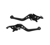 HDHCSCAGH Motorcycle Brake Clutch Levers Universal 1 Pair Adjustable Front Rear Disc Brakes Double Disc Brake(Black)