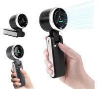 HDHDHJ Portable Handheld Turbo Fan,Regularly Portable Turbofan,Digital Display Screen,5-Speed, USB Charging,for Outdoor Activities, Travel, Working