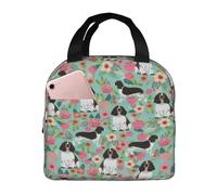 Hdhfjks Lunch Bag Leakproof Insulated Lunch Bag for Adults Tote Lunch Bag for Men Women Work Picnic Camping School,English Springer Spaniel Floral