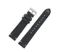 Hdhfjks Suede Leather Strap, 18mm-24mm, Vintage Style, Replacement Wristband, Handmade Hand-Sewn