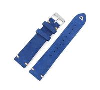 Hdhfjks Suede Leather Strap, 18mm-24mm, Vintage Style, Replacement Wristband, Handmade Hand-Sewn