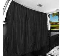 HDHGXUJRD Car Divider Curtains, Black, Classic Style, Car Privacy Curtains, 134 x 78 cm, Sun Protection, Removable Rear Window Curtain, Compatible with Most Cars