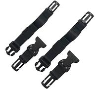 HDHYK Backpack Chest Strap- Suitable for Webbing on The Backpack up to1in.with 8 Pieces Belt Loop Keep Your Straps Tidy.(Black)