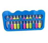 HDICUHNANU Abacus Math Arithmetic Tool 11 Rows 5 Beads Plastic Abacus Maths Learning Chinese Calculator Counting Tool Educational Ideal Learning(Blue)