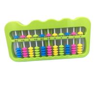 HDICUHNANU Abacus Math Arithmetic Tool 11 Rows 5 Beads Plastic Abacus Maths Learning Chinese Calculator Counting Tool Educational Ideal Learning(Grün)