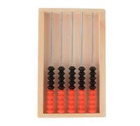 HDICUHNANU Abacus Math Arithmetic Tool 5 Column Wooden Abacus Colored Learn Counting And Numbers Homeschool Supplies 10 Beads Ideal Learning