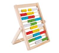 HDICUHNANU Abacus Math Arithmetic Tool Learning Mathematics Abacus For Classroom 10 Row Wooden For Math With Multicolor Beads Ideal Learning