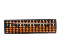 HDICUHNANU Abacus Math Arithmetic Tool Plastic Abacus 15 Column Beads School Learning Counting Tool For Japanese Ideal Learning(Bruin)