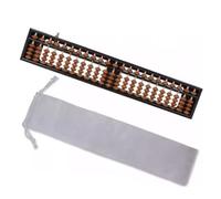 HDICUHNANU Abacus Math Arithmetic Tool Professional Abacus 23 Column Calculator With Reset Button Counting Tool Educational Office School Ideal Learning