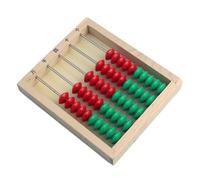 HDICUHNANU Abacus Math Arithmetic Tool Wooden Abacus Colored For Counting Math Bead Counters Learn And Numbers School Supplies Ideal Learning(50 beads)