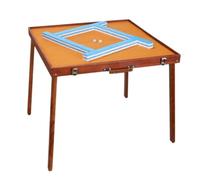 HDICUHNANU Mahjong Set Chinese 144 Tiles Mahjong Set With Mah Jong Table Traditional Game Professional Chinese Family Game(Blue)