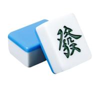 HDICUHNANU Mahjong Set Chinese Chinese Mahjong Game Set Contains 136 Resin Tile For Style Games Family Game(Blue,46mm)