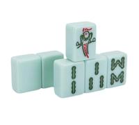 HDICUHNANU Mahjong Set Chinese Mahjong Set Of 144 With Aluminium Box Travel Mah-jongg Family Leisure Time Mah Jong Family Game(38mm)