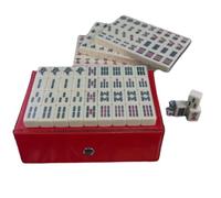 HDICUHNANU Mahjong Set Chinese MahJongg Tile Set Chinese Mahjong Home Traditional Version Game With Box Family Game